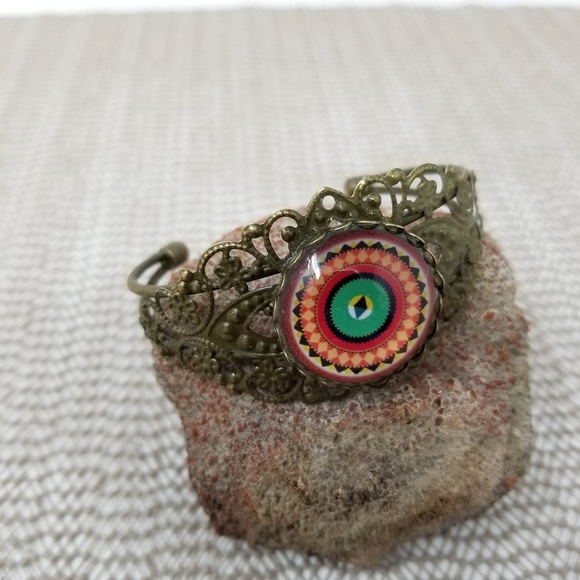 Bracelet with Vintage Brass Look - Picture 3 of 5